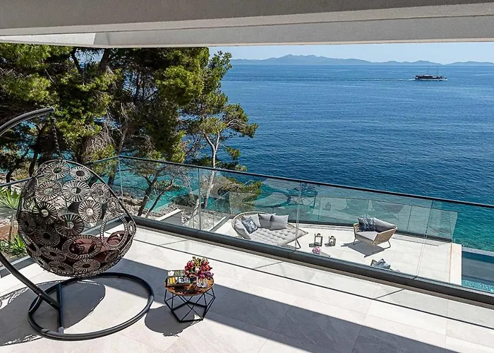 Korcula Grandeur 5 Bedrooms Stunning Waterfront Setting Sea Access Villa Prizba